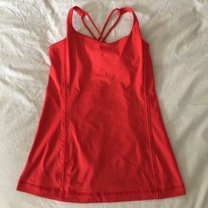 🍒3/35$ Lululemon red racer back double strap tank top